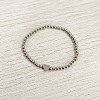 304 Stainless Steel Beads Stretch Bracelets for Women FS-WGC4F34-20-1