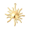 Ion Plating(IP) 304 Stainless Steel Pendants X-STAS-L268-026G-1