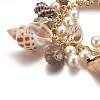 Natural Conch Shell Charm Bracelets LS-BJEW-WH0005-01P-2