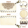 Mandala Flower Pattern 8-Position Wood Embroidery Thread Storage Trays TOOL-WH0056-001-3