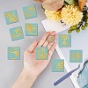 Nickel Metal Waterproof Self-Adhesive Picture Stickers DIY-WH20016-058-3