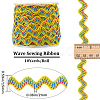 10 Yards Polyester Wave Ribbon OCOR-GF0003-14A-2