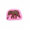 Elephant Design DIY Food Grade Silicone Molds AJEW-L054-30-1