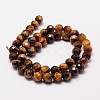 Natural Tiger Eye Beads Strands G-N0179-01-8mm-2