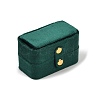 Mini Rectangle Velvet Ring Storage Boxes with Snap Buttons CON-Z009-02-2