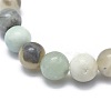 Natural Amazonite Bead Stretch Bracelets BJEW-K212-B-007-6