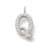 304 Stainless Steel Micro Pave Cubic Zirconia Pendants STAS-H228-06P-Q-1