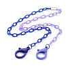 Personalized Two Tone ABS Plastic Cable Chain Necklaces NJEW-JN02825-06-1