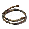 Natural Polychrome Jasper/Picasso Stone/Picasso Jasper Beads Strands G-L585-A01-01-3