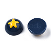 Opaque Resin Enamel Cabochons CRES-N031-017-1