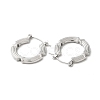 Non-Tarnish 304 Stainless Hoop Earrings for Women EJEW-Z026-34P-2