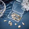 48Pcs 6 Style Brass Pendants KK-BBC0003-26-7