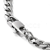 Non-Tarnish 304 Stainless Steel Cuban Link Chain Bracelet BJEW-C048-01P-3