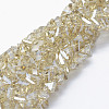 Electroplate Glass Beads Strands EGLA-J143-B-PL02-1