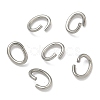 Tarnish Resistant Oval 304 Stainless Steel Open Jump Rings STAS-R067-01-1