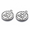 Tibetan Style Alloy Pendants TIBE-S314-119AS-RS-2