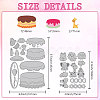 Birthday Animal Cake Carbon Steel Cutting Dies Stencils DIY-WH0309-1957-2