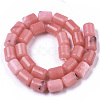 Natural Gemstone Rhodochrosite Stone Column Beads Strands G-S115-08-2