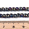 Electroplate Opaque Glass Beads Strands GLAA-T032-P4mm-AB01-4