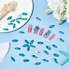 100Pcs Glass Rhinestone Cabochons RGLA-FG0001-25B-4