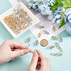 50Pcs 2 Colors Brass & Alloy Bead Cage Pendants FIND-DR0002-24A-4