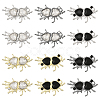 12Pcs 6 Styles Alloy Connector Charms FIND-CA0008-38-1