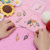 10Pcs 5 Styles Cat Alloy Enamel Pendant Locking Stitch Markers HJEW-HY00108-3