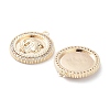 Brass Micro Pave Clear Cubic Zirconia Pendants KK-F871-40G-2
