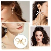 16Pcs 4 Styles Brass Stud Earring Findings KK-YW0002-95-6