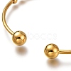 Golden Plated 304 Stainless Steel Cuff Bangles BJEW-M284-06G-4