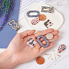 DIY Geometric Acrylic Dangle Earrings Making Kit DIY-TA0009-28-6