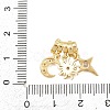 Brass Micro Pave Clear Cubic Zirconia Pendants KK-Z151-03G-01-3