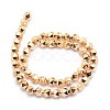 Electroplate Non-magnetic Synthetic Hematite Beads Strands G-L485-07A-LG-3
