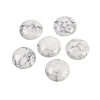 Natural Howlite Cabochons G-H1596-FR-25mm-28-1