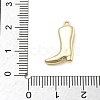 Brass Micro Pave Clear Cubic Zirconia Pendants KK-D283-34G-02-3