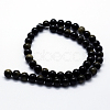 Natural Golden Sheen Obsidian Beads Strands G-I199-14-6mm-2