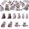 10Pcs 5 Styles Printed Acrylic Pendants OACR-TA0004-13-1