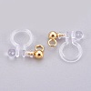 303 Stainless Steel Clip On Earring Findings STAS-P207-02G-2