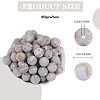 80Pcs Round Silicone Focal Beads SIL-SZ0001-24-31-2