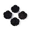 Natural Obsidian Carved Pendants G-Q601-39-1
