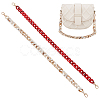 2Pcs 2 Colors Resin Imitation Gemstone Curb Chain Bag Straps FIND-WR0008-61-1
