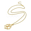 304 Stainless Steel Macrame Pouch Braided Gemstone Holder NJEW-JN04468-08-1