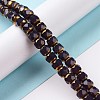 Electroplate Opaque Glass Beads Strands GLAA-P003-A-3