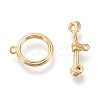 Brass Toggle Clasps KK-F820-14G-2