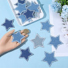 20Pcs 4 Styles Polyester Embroider Thread Iron on/Sew On Patches PATC-GF0001-74-3