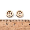 Brass Micro Pave Cubic Zirconia Beads KK-R216-10C-KCG01-3
