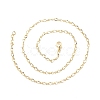 Brass Figaro Chains Necklace for Women LS-NJEW-P265-02B-G-3
