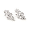Brass Stud Earring Findings ZIRC-L096-16P-1