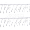 2Yards Polyester with Plastic Imitation Pearl Beads Tassel Ribbons OCOR-GF0004-99A-1