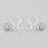 304 Stainless Steel and Plastic Clip-on Earring Findings STAS-P208-01P-2